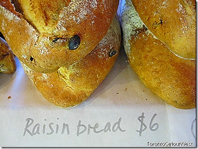 loaf - raisin bread