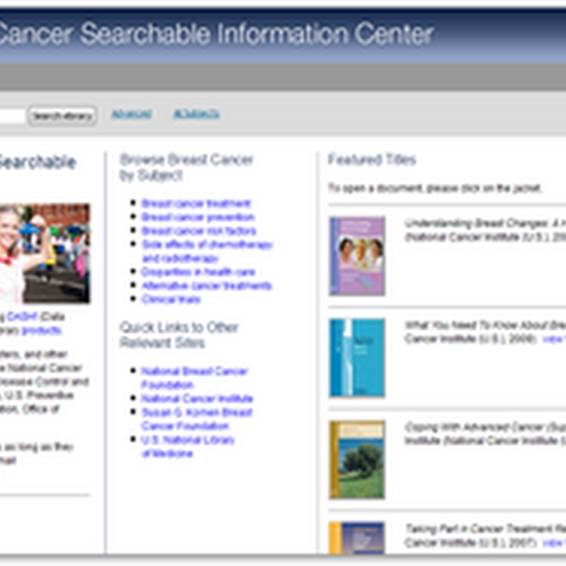 ebrary Free Breast Cancer Searchable Information Website