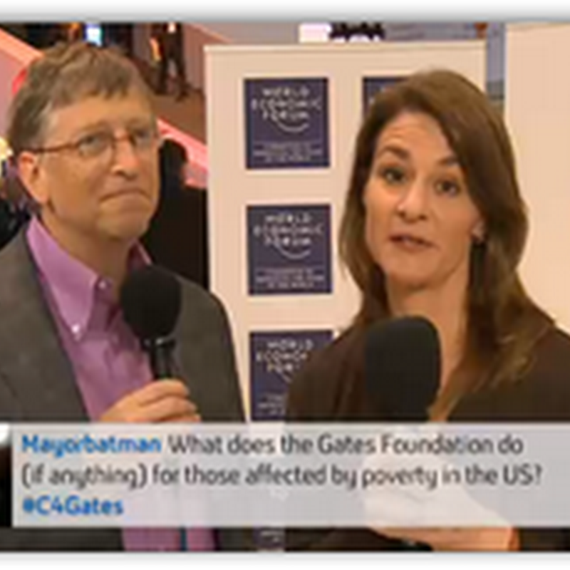 Bill and Melinda Gates At Davos- Polio Vaccines and Microsoft Kinect Entertains