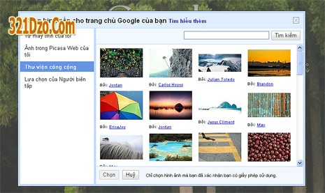 321Dzô.Com | Thay Đổi Hình Nền Google
