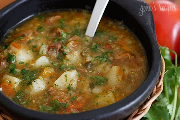 Beef, Potato and Quinoa Soup
