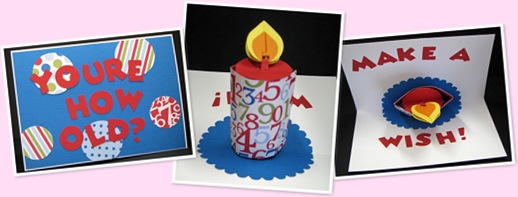 View pop up candle card