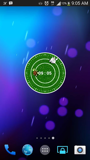 Chasing Clock Widget