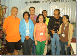 The AQD booth was visited by former Philippine President Fidel Ramos (2nd from right), here with AQD staff