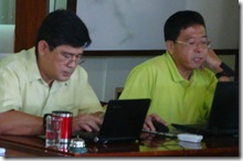 AQD Chief Dr. Joebert Toledo and Deputy Chief Dr. Teruo Azuma during the review and planning meeting
