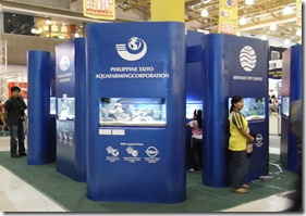 Centerpiece of the trade fair featuring aquaria with freshwater and marine species provided by AQD and private aquaculture farms