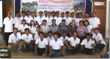  Participants of the on-site HRD training courses on Inland fisheries development and Rural aquaculture