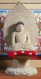 Uiseong Seated stone Sakyamuni buddha statue of Gounsa Temple