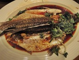 Steamed Seabass Fish With Superior Soy Sauce
