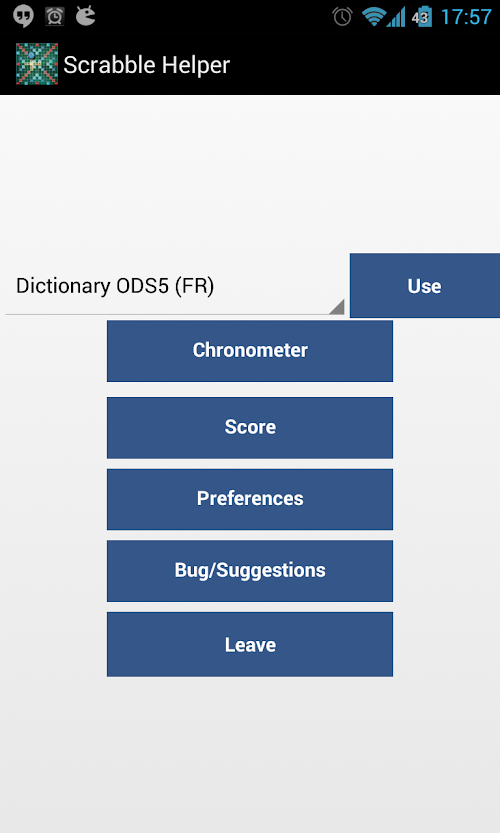 Android application Partner Scrabble screenshort