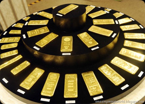 Gold ingots from various countries001