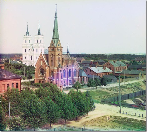 Dvinsk, Roman Catholic church; 1912
Sergei Mikhailovich Prokudin-Gorskii Collection (Library of Congress).