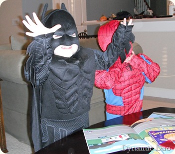 halloween morning skype call with batman and spikey (2)