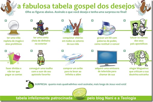 tabela gospel
