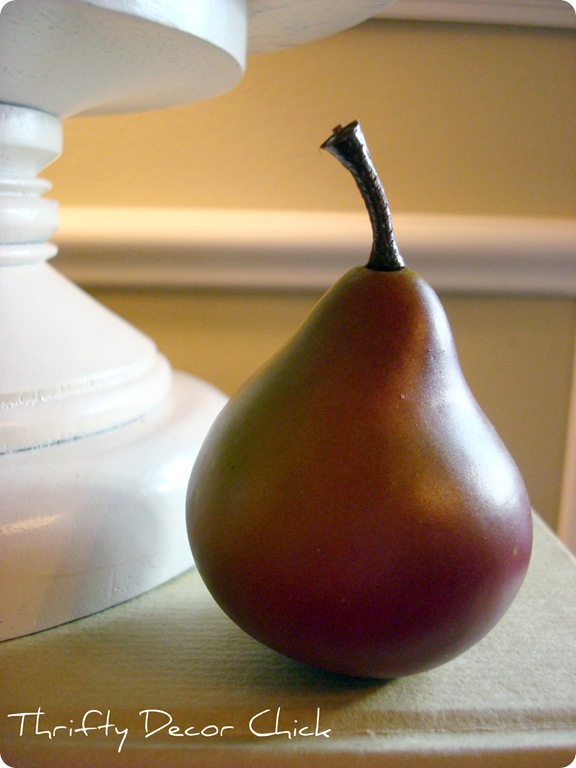 small decorative pear