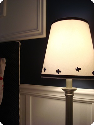 Airplane lamp shade boy room