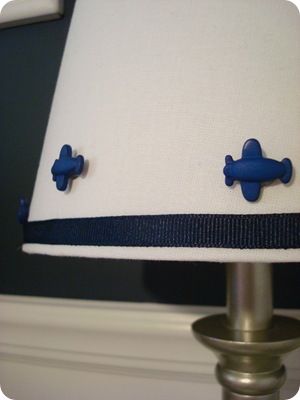 Airplane lamp shade craft