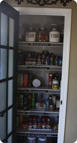 how to organize small pantry