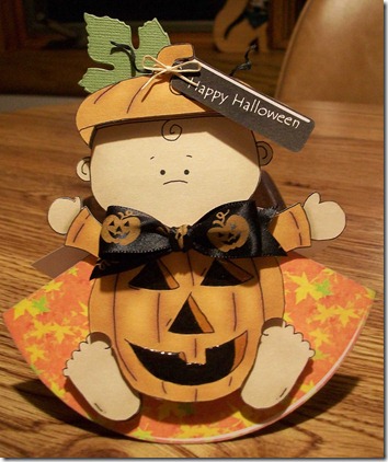 Pumpkin Baby Wobble Card