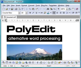 PolyEdit Lite is a free word processor 