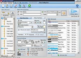 Flash Menu Factory Skin Creator