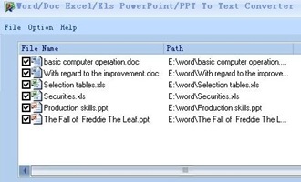 Free Word Excel PowerPoint To Text Converter
