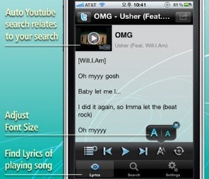 Lyrics for iPhone iPod Music 