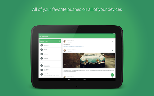 Pushbullet - screenshot thumbnail