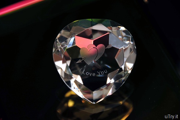 Heart shaped crystal