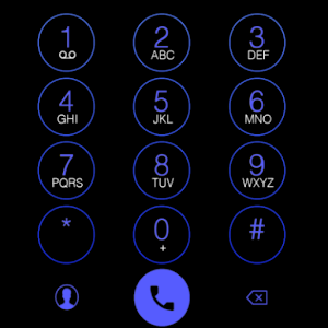 THEME i 8 BLUE BLACK EXDIALER