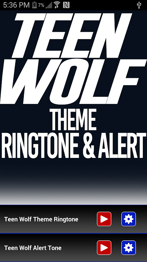 Android application Teen Wolf Theme Ringtone screenshort