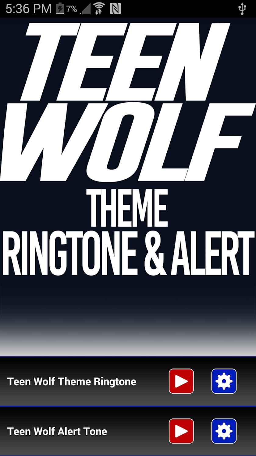 Teen Wolf Theme Ringtone Screen 1