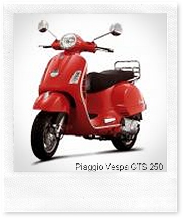 Piaggio Vespa GTS 250 red
