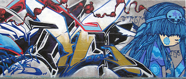 Photo of graffiti in Mount Pleasant Park