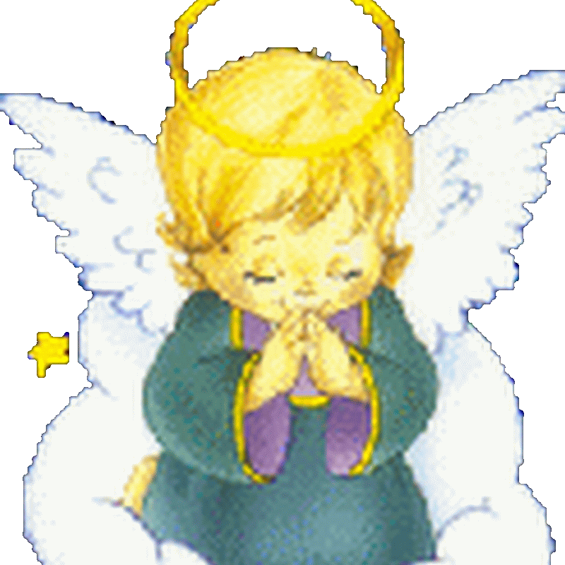 gifs ángeles y niños rezando