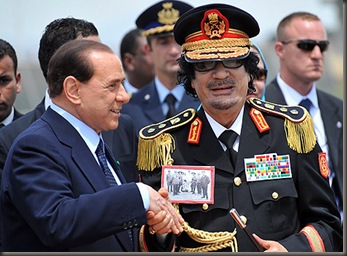 Gadafi Berlusconi