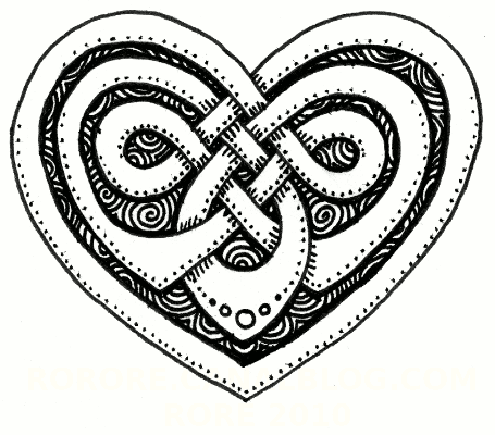 celtic heart tattoos designs Replica gucci handbag 197017ET75G7619 tan