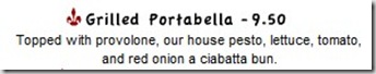 Grilled Portabella