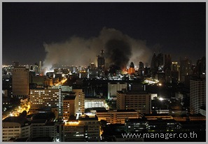 Bangkok night burning