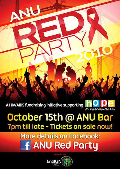 ANU Red Party Poster