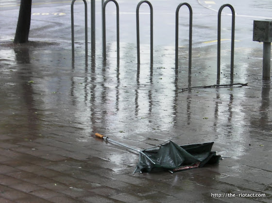 umbrella inside out