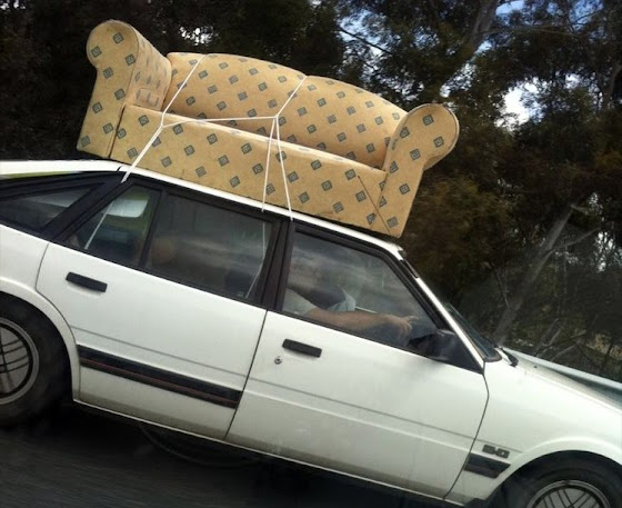 couch on car