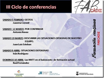 III Ciclo de conferencias en Cádiz