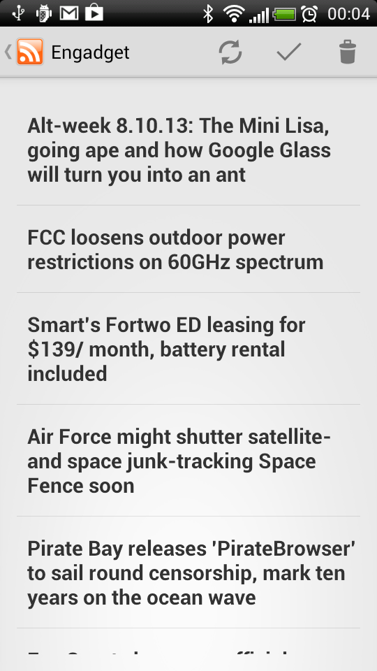 SimpleRSS (rss / feed reader) Screen 2