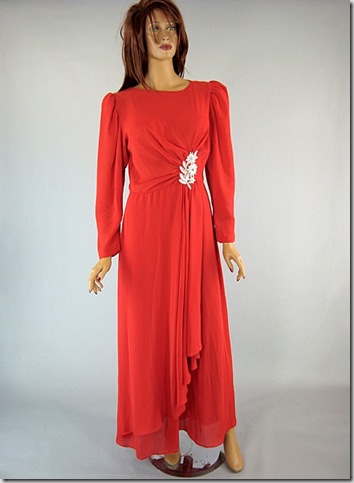 Emma Domb Red dress VTG