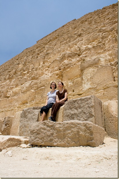At the pyramids with Naanii