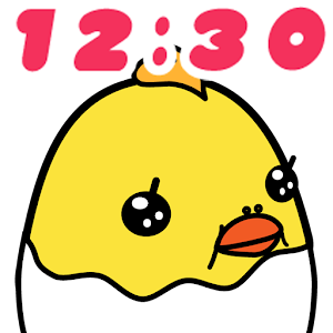 Clock Widget Baby Chick & Egg logo