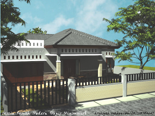  Desain Rumah Modern Tropis Minimalist LB/LL 120/276