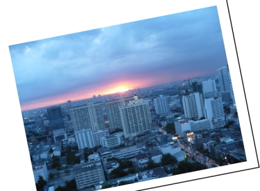 Bangkok sunset from my bedroom balcony