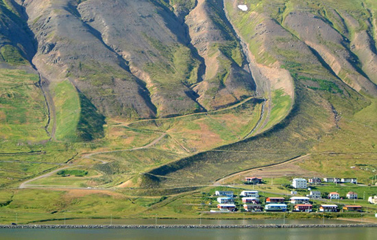 Avalance Defense Structures in Iceland
